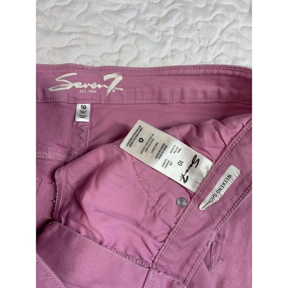 Seven7 Lavender Purple Raw Hem Weekend Shorts size 10  4” inseam - Picture 3 of 5